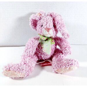 Russ Berrie Dazzles Bunny Rabbit Plush Pink  Easter 9 In Floppy Ears